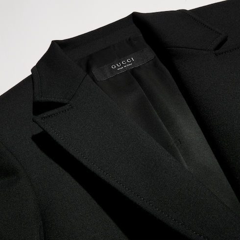 Wool grain de poudre jacket