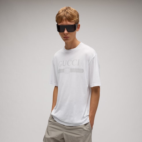 Cotton jersey T-shirt with print