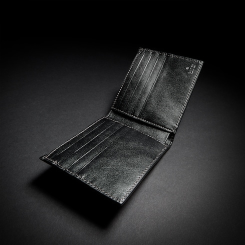 Cartera con dos pliegues y GG