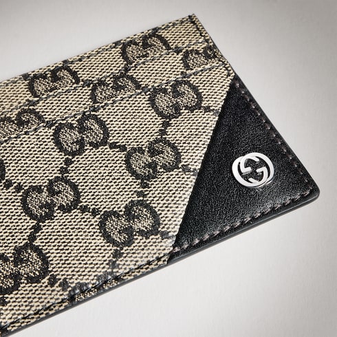 Card case wallet with Interlocking G