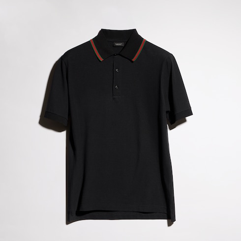 Cotton jersey piquet polo shirt