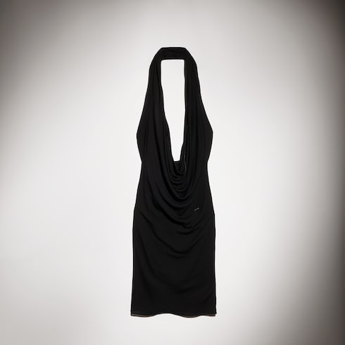 Viscose crêpe jersey draped dress