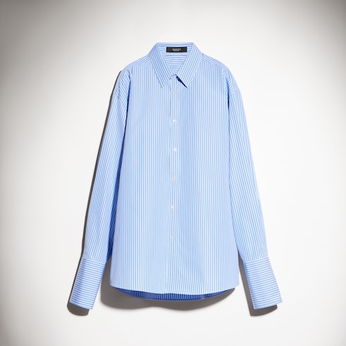 Camicia in cotone a righe
