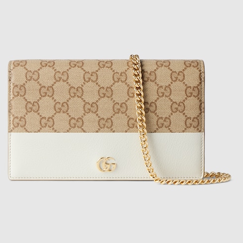 GG Marmont wallet on chain