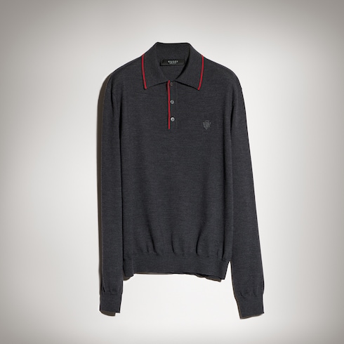 Polo de punto de lana fina