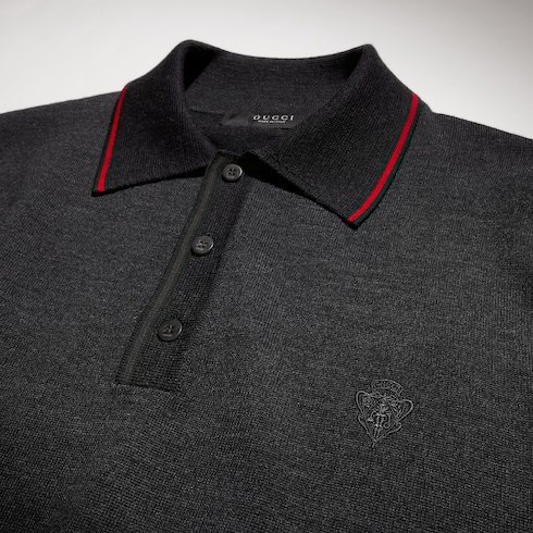 Polo de punto de lana fina