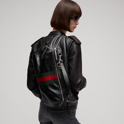 Large crossbody bag with Web