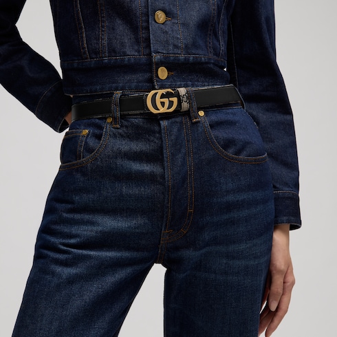 Cintura reversibile Cut GG Marmont