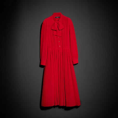 Silk crêpe de chine chemisier dress