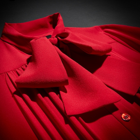 Silk crêpe de chine chemisier dress
