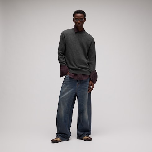 Nahtloser Kaschmirstrickpullover