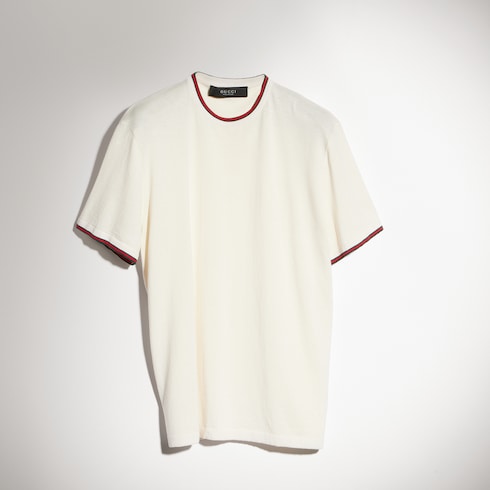 Maglione in misto cotone e seta