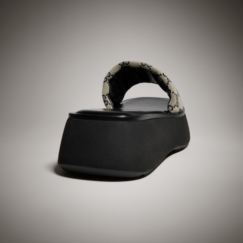 Sandalo slider donna con plateau