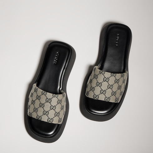 Sandalo slider donna con plateau