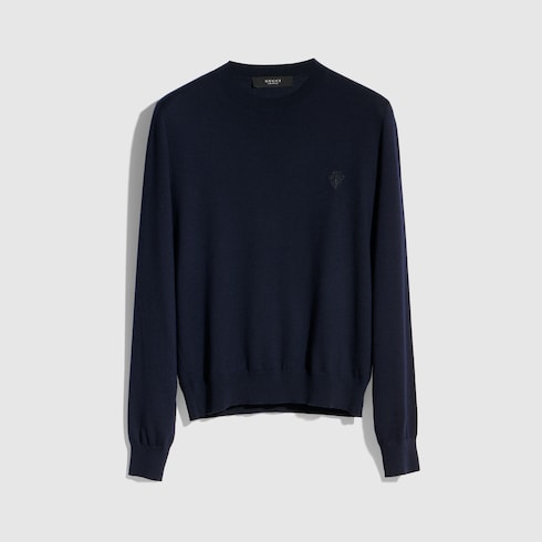 Maglione in lana con ricamo