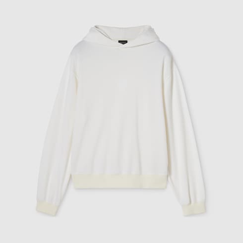 Cashmere blend sweatshirt with embroidery