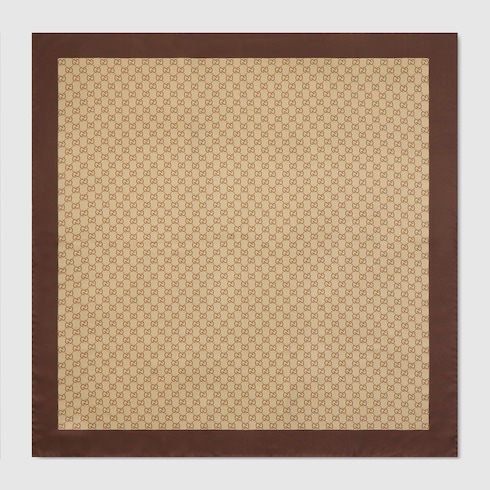 Printed silk twill carré