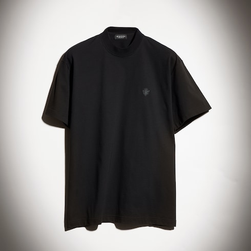 Cotton jersey T-shirt with embroidery