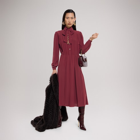 Kleid aus Crêpe de Chine