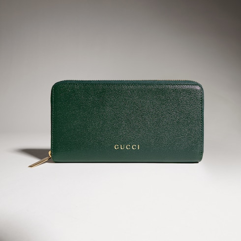 Zip around wallet with Gucci lettering
