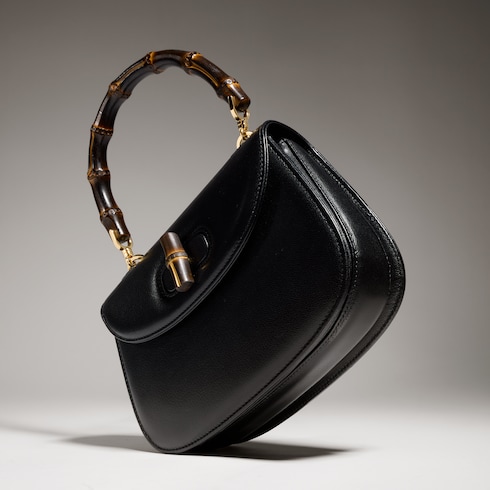 Gucci Bamboo 1947系列小号竹节手袋