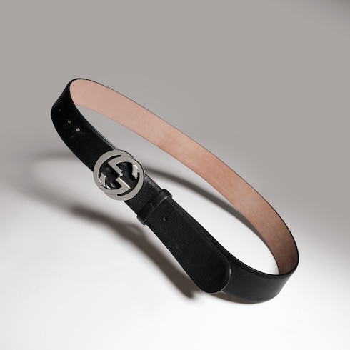 Belt with Interlocking G buckle