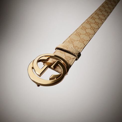 Belt with Interlocking G buckle