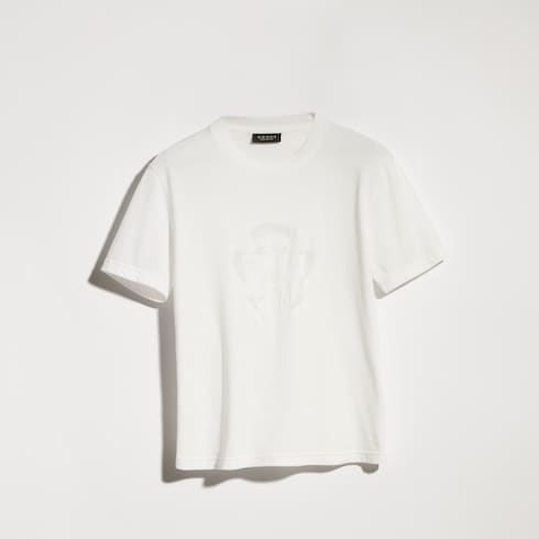 Camiseta de algodón con insignia Gucci