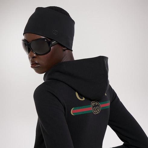 Veste zippée en jersey de coton et cachemire