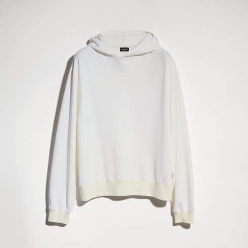 Sweat-shirt en mélange de cachemire avec broderie