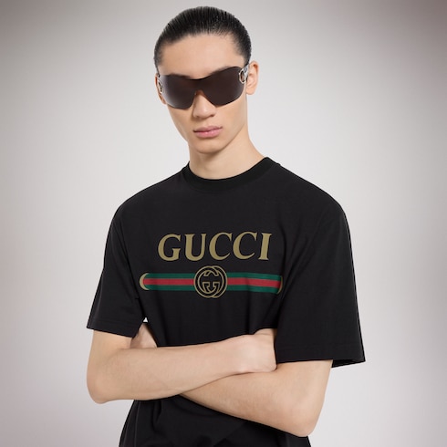 Camiseta de punto de seda con estampado