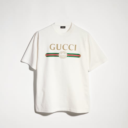 Camiseta de punto de seda con estampado