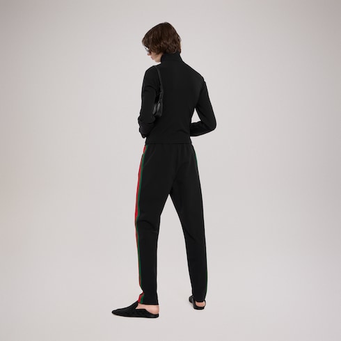Stretch nylon zip jacket with Web