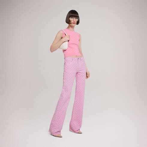 GG fine fabric jacquard vest