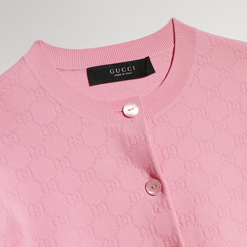 GG fine fabric jacquard cardigan