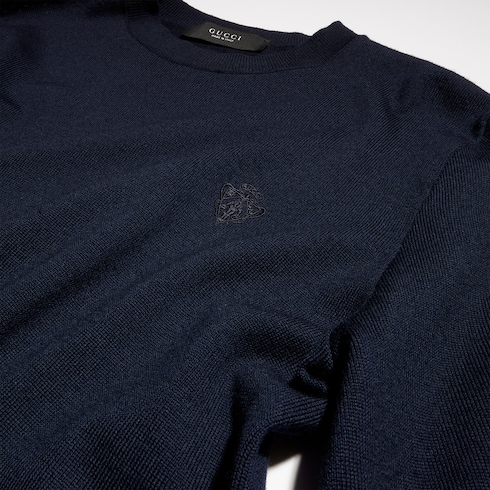 Maglione in lana con ricamo