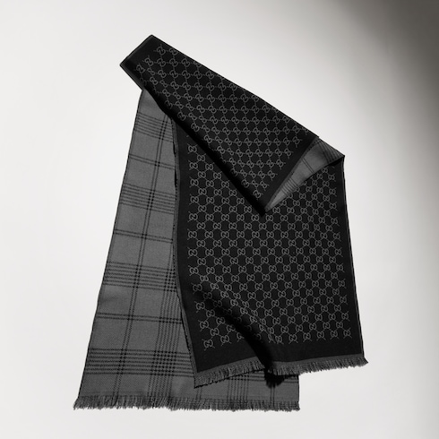 Bufanda reversible de lana de jacquard