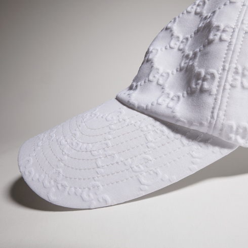 Embossed GG jersey baseball hat