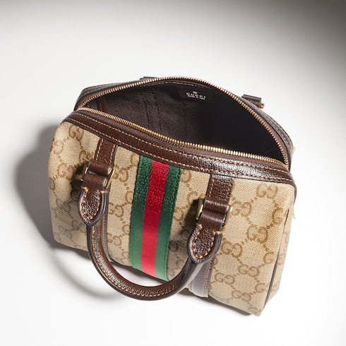 Mini Boston-Tasche mit Web