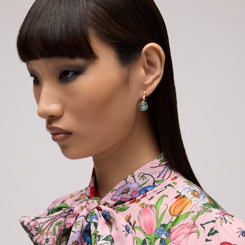 Gucci Interlocking 18k hoop earrings