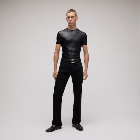 Belt with Interlocking G buckle