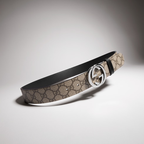 Reversible belt with Interlocking G buckle