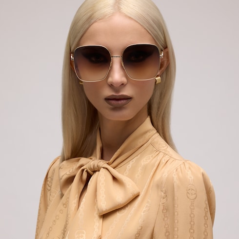 Square-frame sunglasses