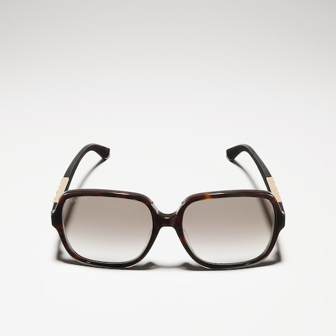 Rectangular frame sunglasses