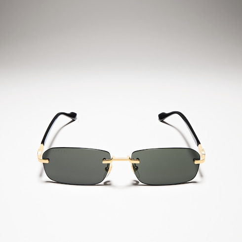 Rectangular frame sunglasses