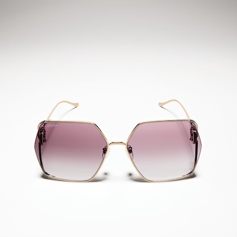 グッチ アイウェアオーバーサイズ スクエア サングラス | GUCCI® JP