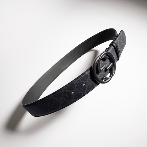 Belt with Interlocking G buckle