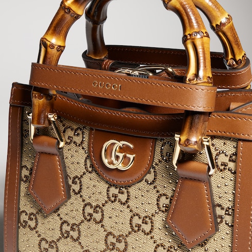 Gucci Diana crystals small tote bag