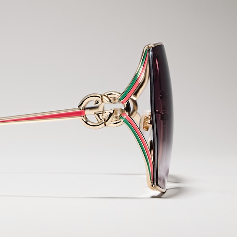 グッチ アイウェアオーバーサイズ スクエア サングラス | GUCCI® JP