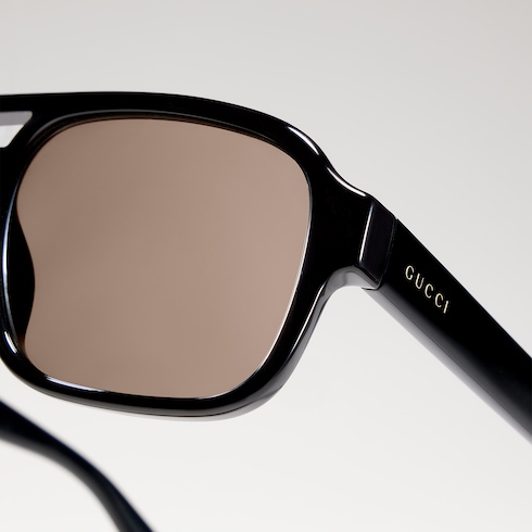 ✨GUCCIフレーム老眼鏡✨GUCCIケース付き✨ Navigator frame sunglasses in black injection | GUCCI® US